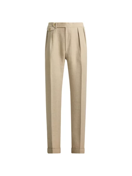 Pantaloni Ralph Lauren Purple Label cu model herringbone violet