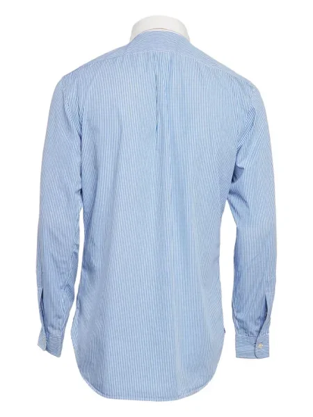 Tricou polo Polo Ralph Lauren din piele de căprioară cu broderie cu dungi alb