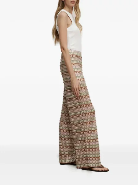 Pantaloni Veronica Beard cu imprimeu geometric