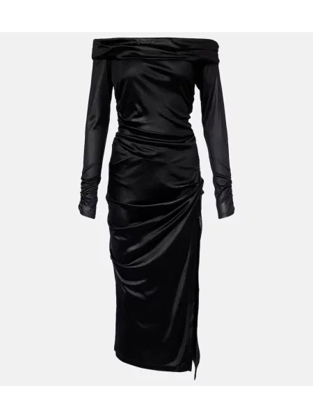 Rochie midi Isabel Marant până la genunchi de costum negru