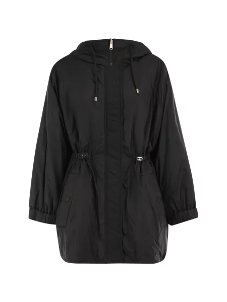 Parka Weekend Max Mara s kapucí černá