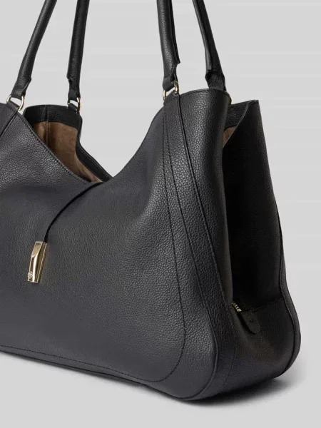 BOSS torebka skórzana REAH MEDIUM TOTE czarna