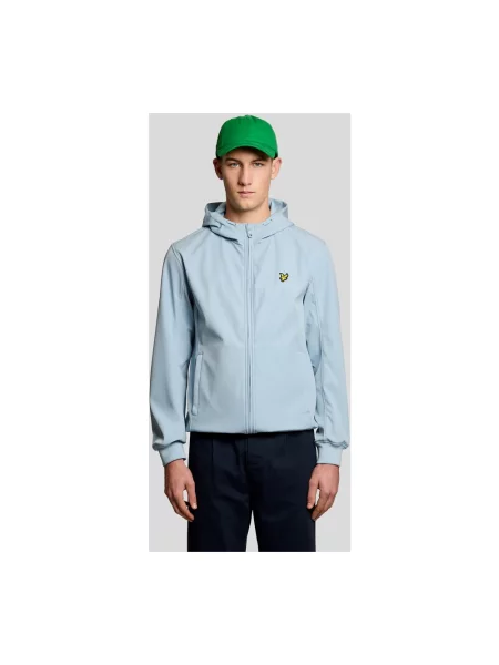 Kurtka Lyle & Scott z siateczką niebieska