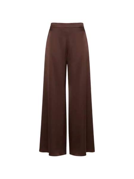 Pantaloni Peter Cohen de mătase maro