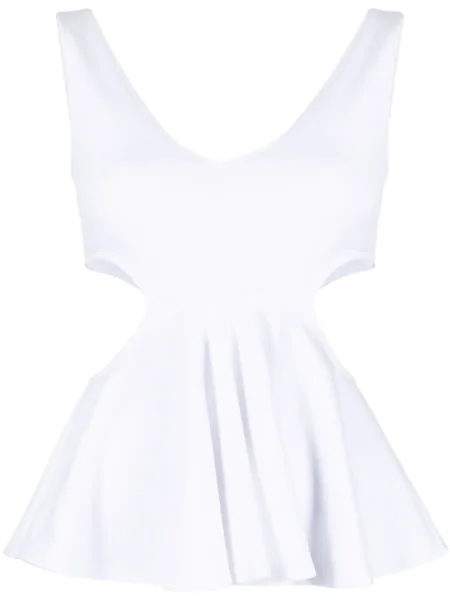 Tílko Goen.j s volány bílé