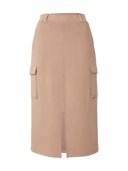 VILA Fustă VISIFFI mokka maro