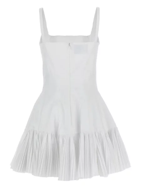 Rochie mini Giovanni Bedin plisată de costum alb