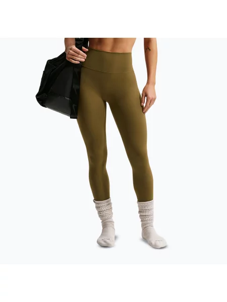Tréninková podprsenka Nike Zenvy Light-Support Lightly Lined olive flak/white bílá