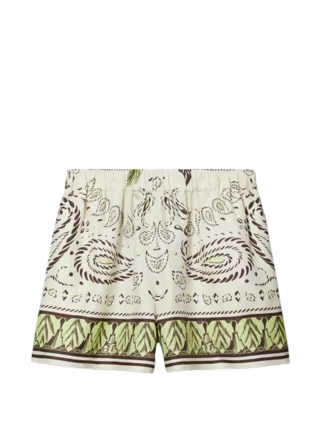Pantaloni scurți Tory Burch de mătase