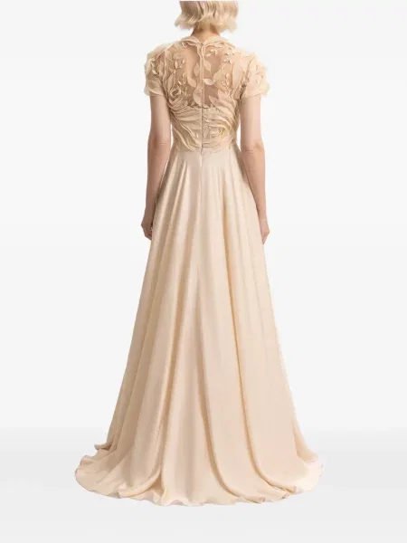 Rochie Gemy Maalouf cu model floral cu aplicații