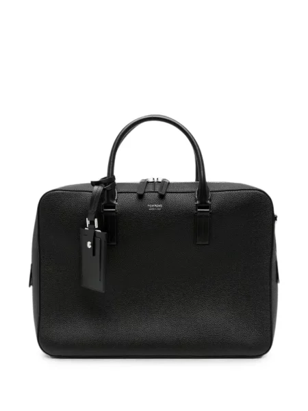 Servietă Tom Ford din piele negru