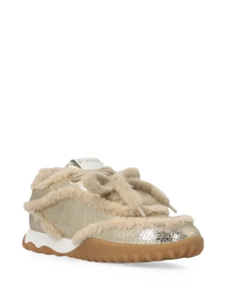 Sneakerși Pinko din piele de oaie
