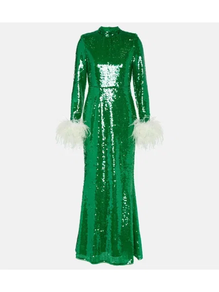 Rochie Self-portrait verde