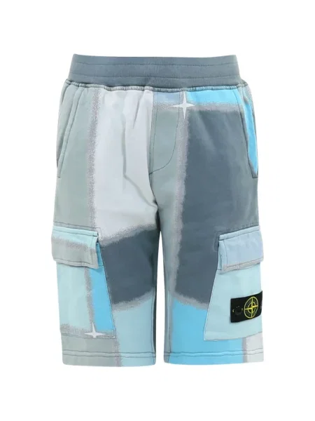 Szorty cargo dziecięce Stone Island niebieskie