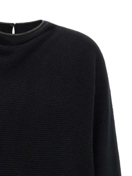 Rochie mini Brunello Cucinelli tricotate negru