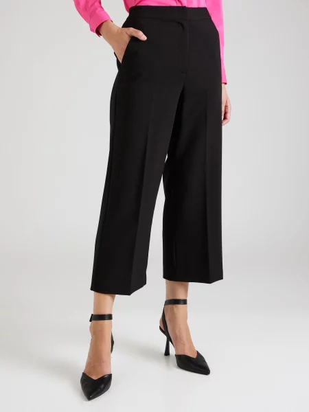 NÜMPH Pantaloni cu dungă RONJA' negru