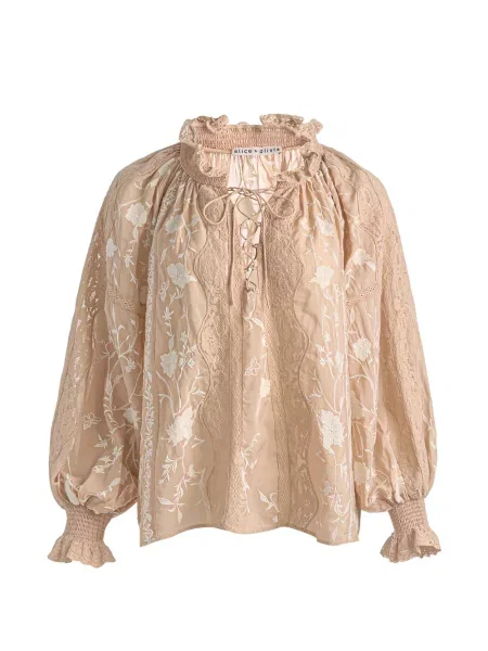 Bluză Alice + Olivia din dantelă