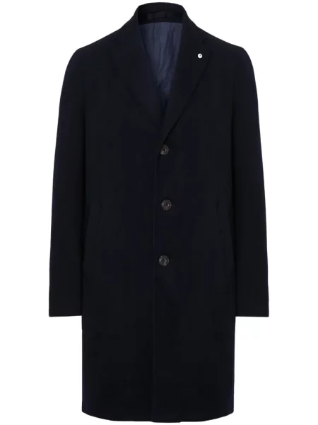 Едноредни палто Luigi Bianchi Mantova синьо