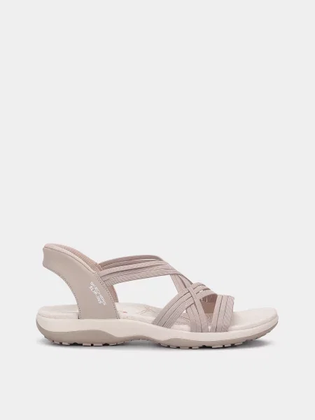 Кожаные босоножки Skechers бежевые