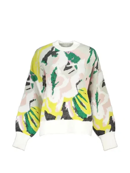 Pulover Desigual alb