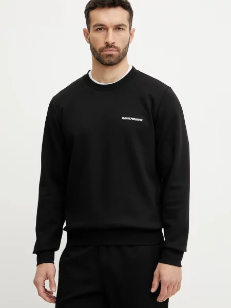 Суитшърт Emporio Armani Crew Neck Sweatshirt Black L черно