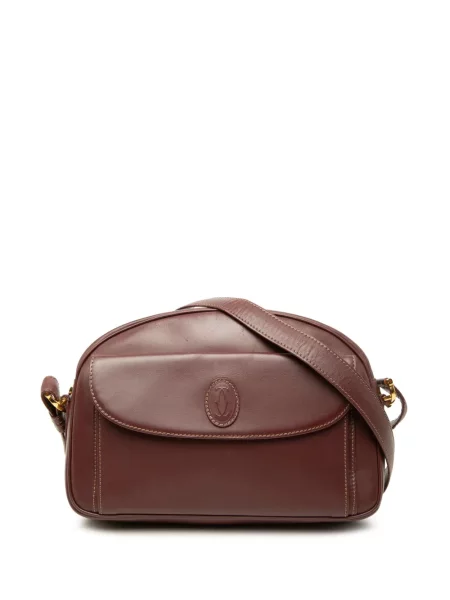 Geanta crossbody Cartier din piele roșu