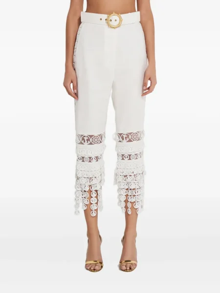 Pantaloni Zimmermann alb