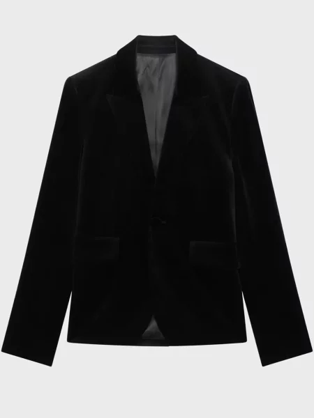 Бархатный пиджак Zadig&voltaire черный