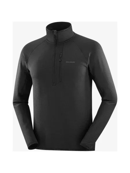 Polar Salomon Essential Lightwarm Half Zip Asfalt S czarny