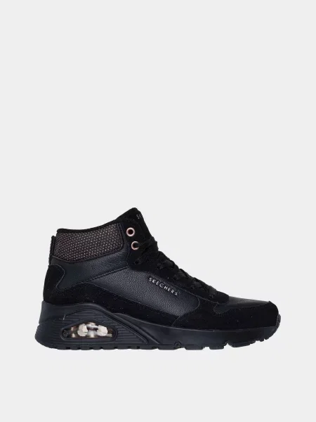 Кожаные ботинки Skechers черные