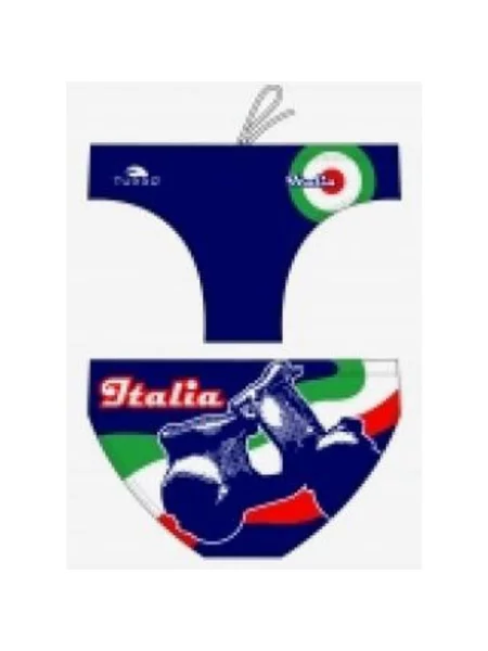 Kąpielówki Turbo Italia Moto M niebieskie