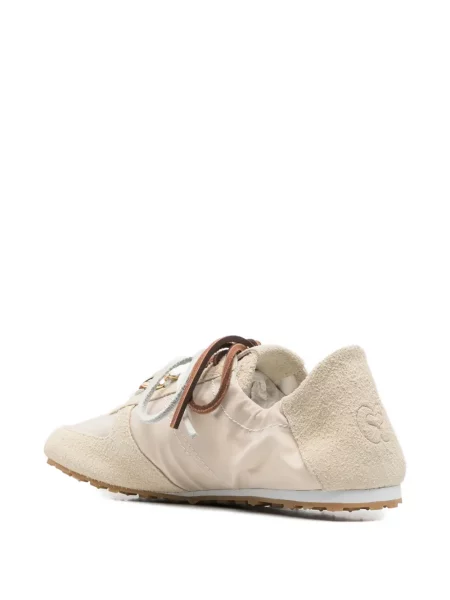 Fűzős csipkés sneaker Maje