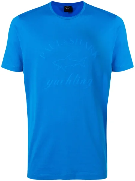 Tricou Paul & Shark cu imagine albastru