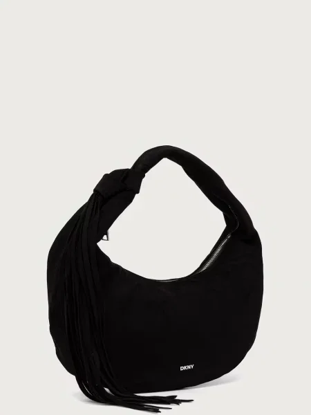 Geanta hobo Dkny din piele negru