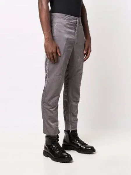 Drapované kalhoty Jil Sander šedé