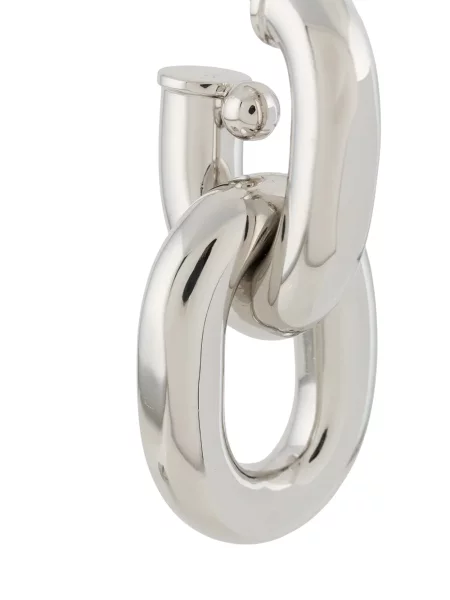 Chunky náušnice Paco Rabanne stříbrné