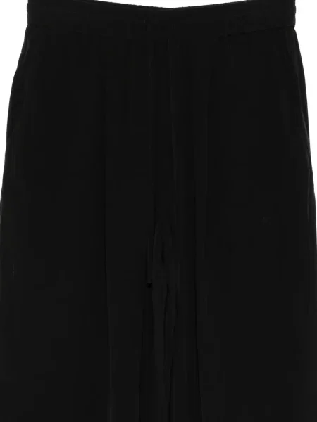 Hedvábné kalhoty Jacob Lee černé