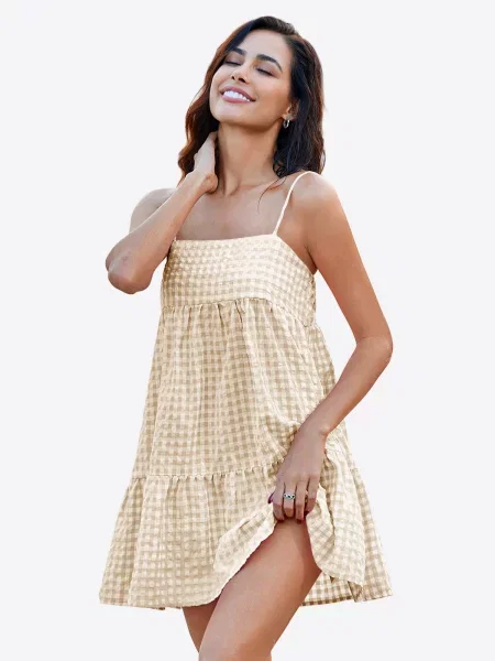 Imily Bela Rochie de vară crem / nisipiu