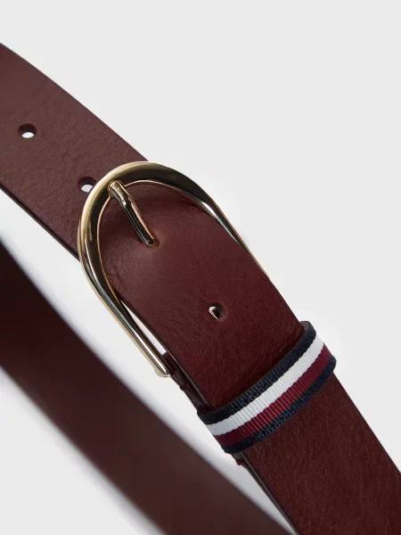 Кожаный повседневный ремень Tommy Hilfiger коричневый