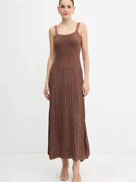 Morgan rochie maxi evazați RMARMAI maro