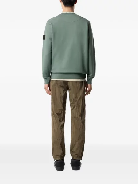 Hanorac Stone Island cu strasuri verde