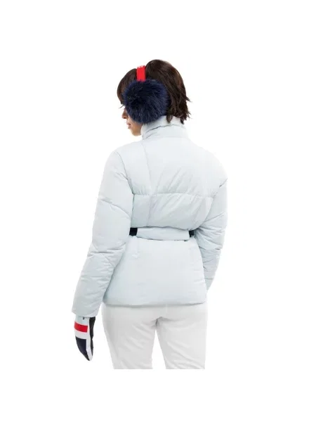 Ocieplana kurtka narciarska retro Siroko Alpengold-W Light Blue niebieska