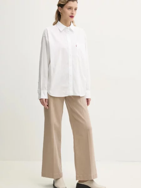 Levi's koszula HARLIE NEW BF SHIRT relaxed z kołnierzykiem klasycznym biały