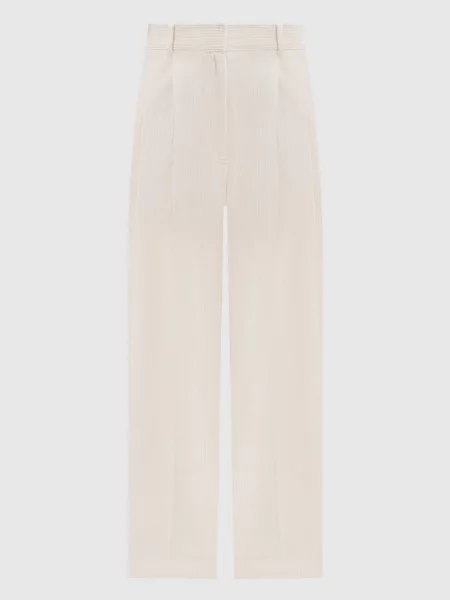 Вельветовые брюки Toteme белые
