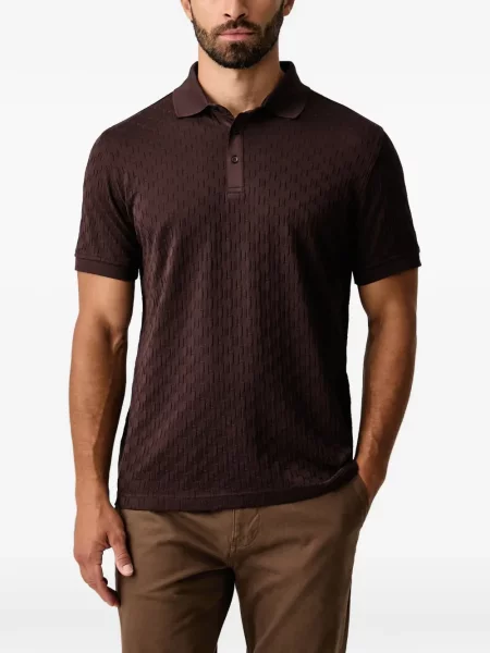 Tricou polo Karl Lagerfeld maro