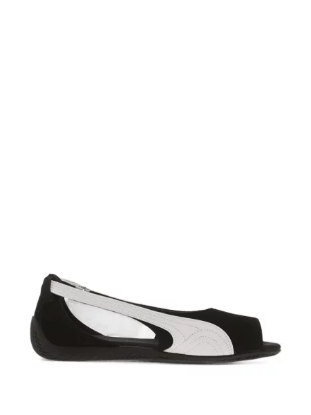 Sandale Puma cu broderie fără toc negru