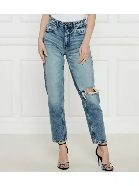 GUESS Blugi | Tapered fit | high waist albastru