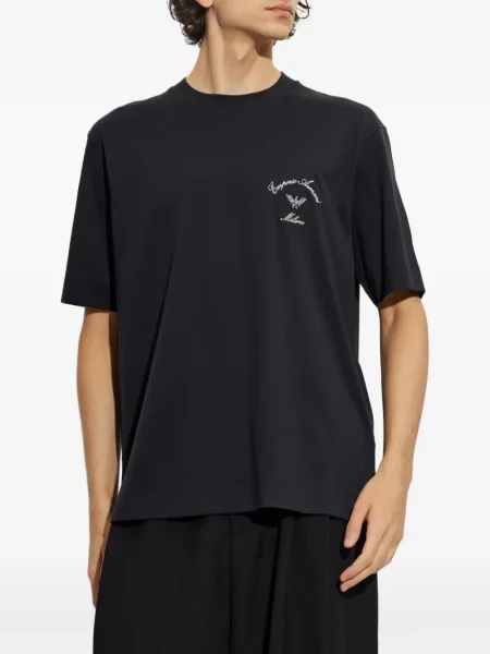 Μπλούζα Emporio Armani με κέντημα μαύρο
