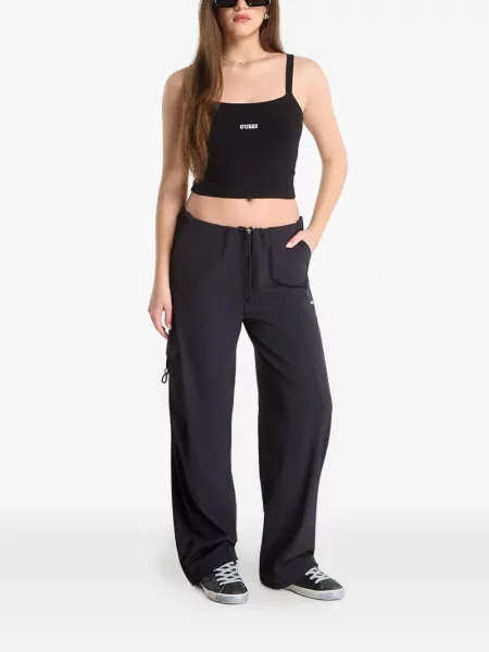 Pantaloni cargo Guess negru