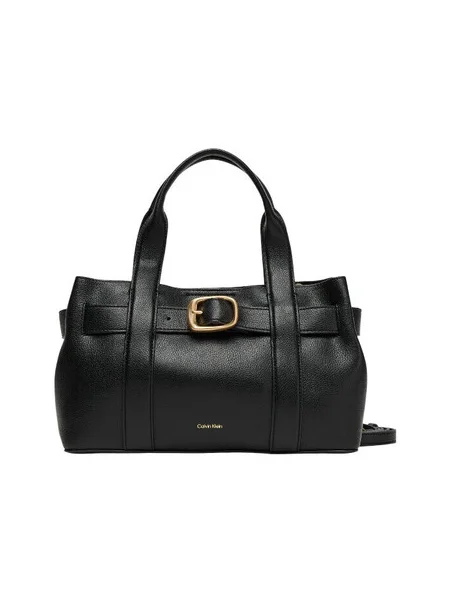 Geanta crossbody Calvin Klein cu cataramă cu bretele mini negru